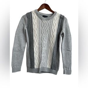 TOMMY HILFIGER CABLE KNIT SWEATER CREW NECK SIZE S
